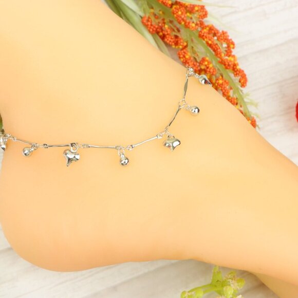 "Handmade Anklet – Elegant & Delicate Jewelry for Women | UNVRC1127 - Picture 3 of 10